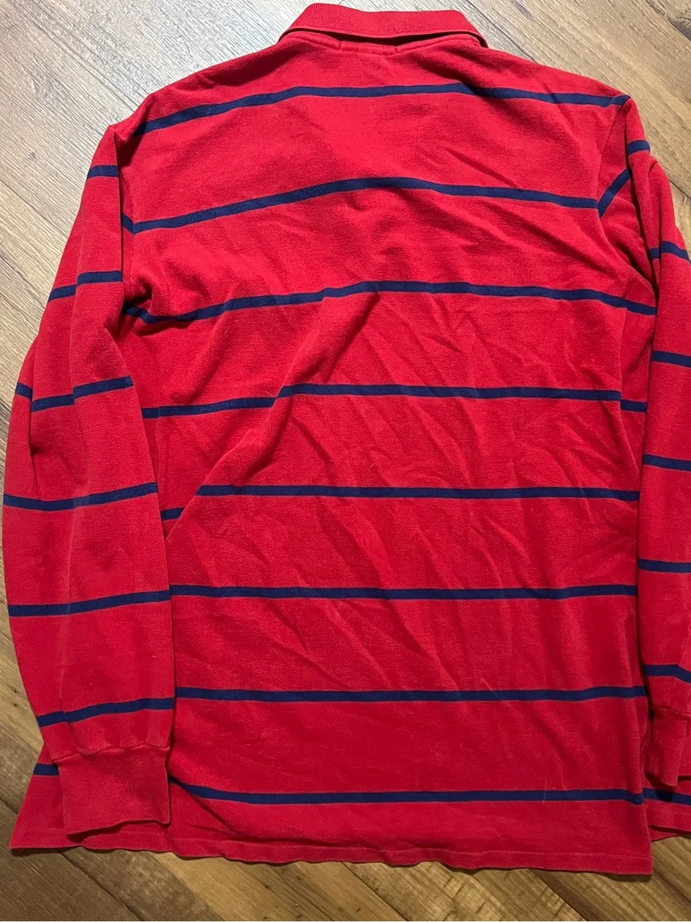 Vintage Polo Ralph Lauren Striped Rugby Shirt Size XL 90's Made in USA